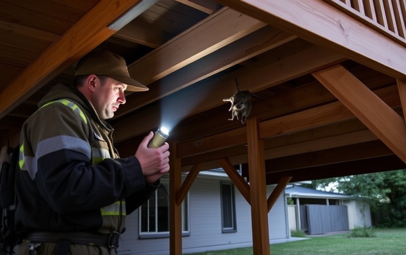 Under Deck Possum Removal in St albans park